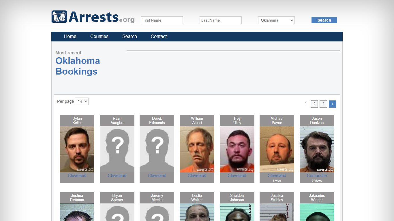 Oklahoma Arrests and Inmate Search